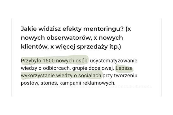 Opinia klientki 3