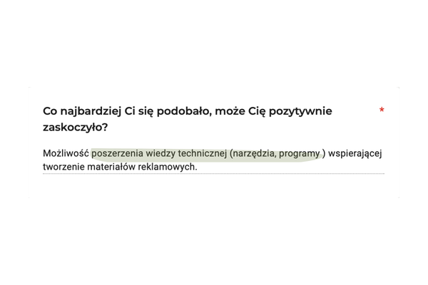 Opinia klientki 16