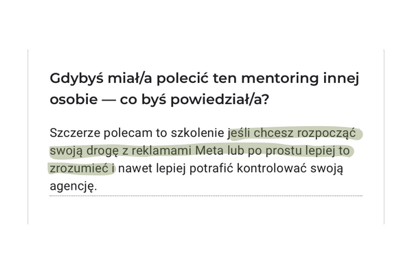 Opinia klientki 11